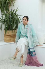 Coco By Zara Shahjahan - 3PC Dhanak Embroidered Suit - BFB0125