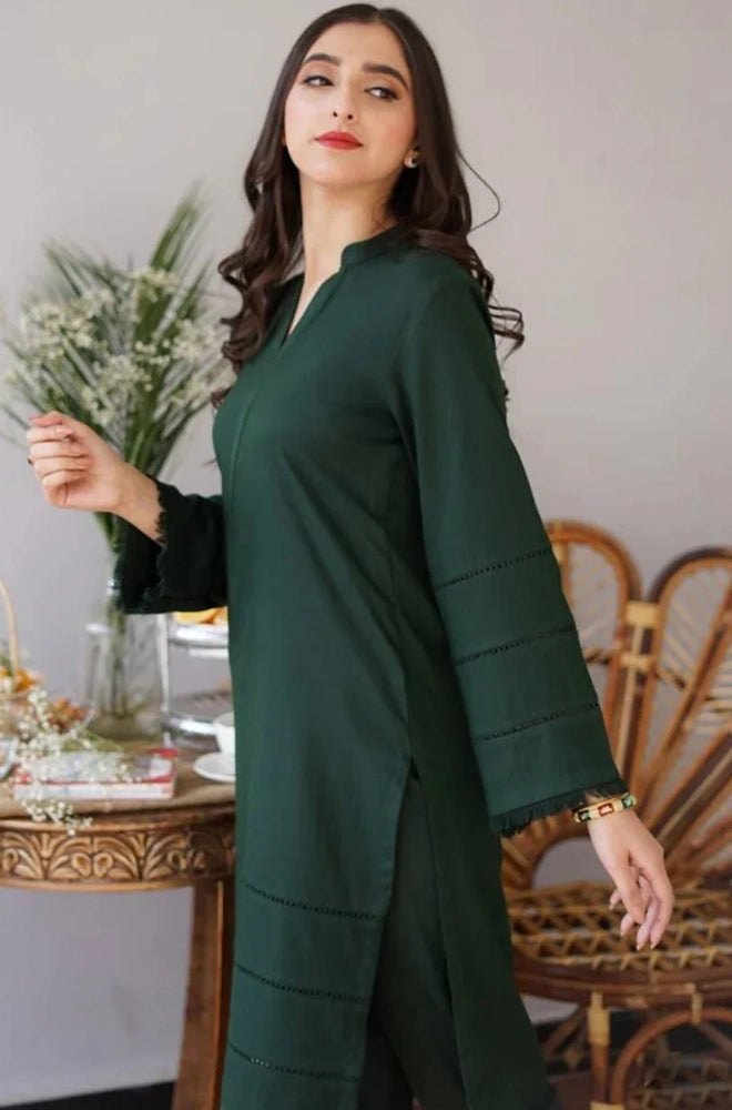 Aisling - 3PC Dhanak Shirt With Dhanak Dupatta and Trouser - BFB0911