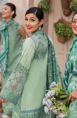 Mushq - 3PC Dhanak Chikenkari Embroidered Suit - BFB0095