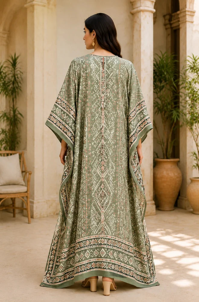 BlueFery - Kaftan Printed Lawn Dress - BKT001