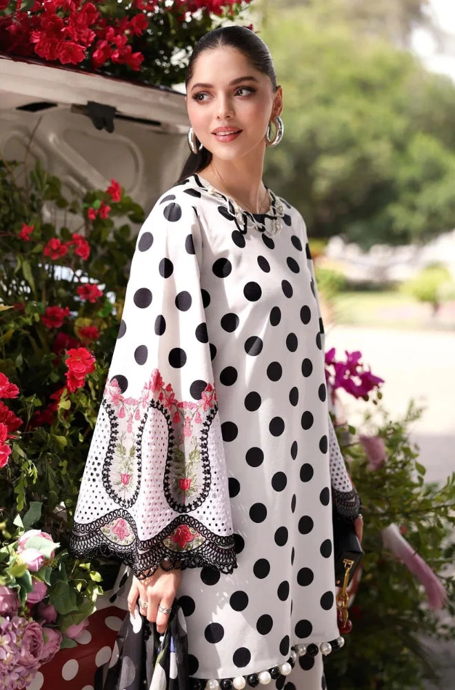 MARIA.B - 3PC Printed Lawn Suit With Lawn Printed Dupatta and Trouser - BFB0975