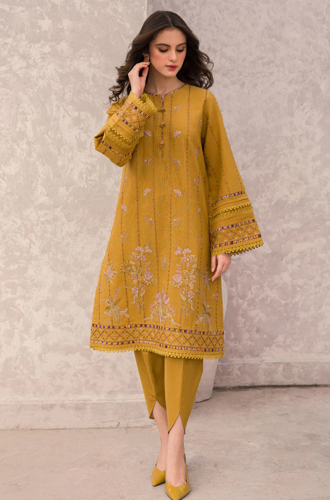 Jazmin - 3PC Lawn Embroidered Shirt With Chiffon Printed Dupatta and Trouser - BFB0895