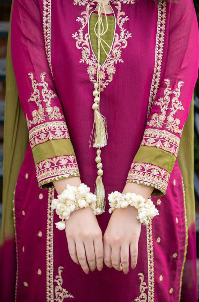 Omal by Komal - 3PC Lawn Embroidered Suit - BFB0060