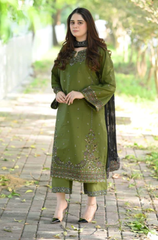 Summer 3PC Lawn Embroidered Suit - BFB04520