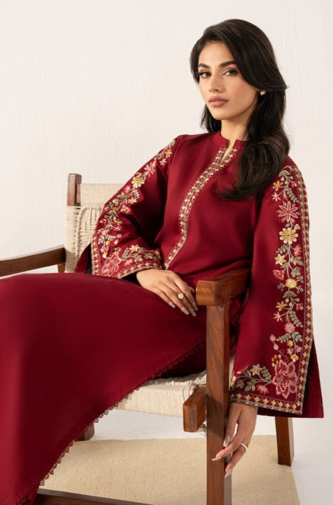 Izel Apparel - 2PC Dhanak Plain Shirt and Trouser - BFB0921