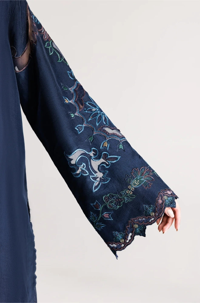 Iznik - 3PC Dhanak Embroidered Shirt With Chiffon Embroidered Dupatta and Trouser - BFB01035