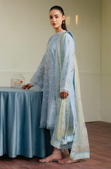 Zara Shahjahan - 3PC Lawn ChickenKari Embroidered Suit- BFB0274