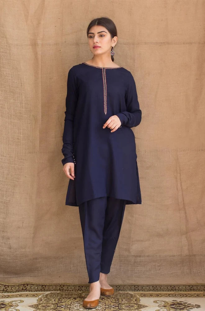 Zarpash - 3PC Dhanak Shirt With Twill Printed Dupatta and Trouser - BFB0910
