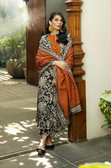 Sapphire  - 3PC Lawn Digital Printed Dress - BFU0080