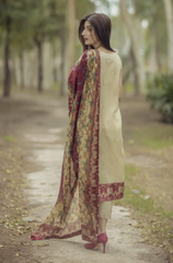 Noor By Sadia Asad - Lawn Embroidered Suit - BFB0313