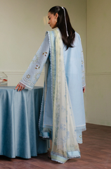 Zara Shahjahan - 3PC Lawn ChickenKari Embroidered Suit- BFB0274