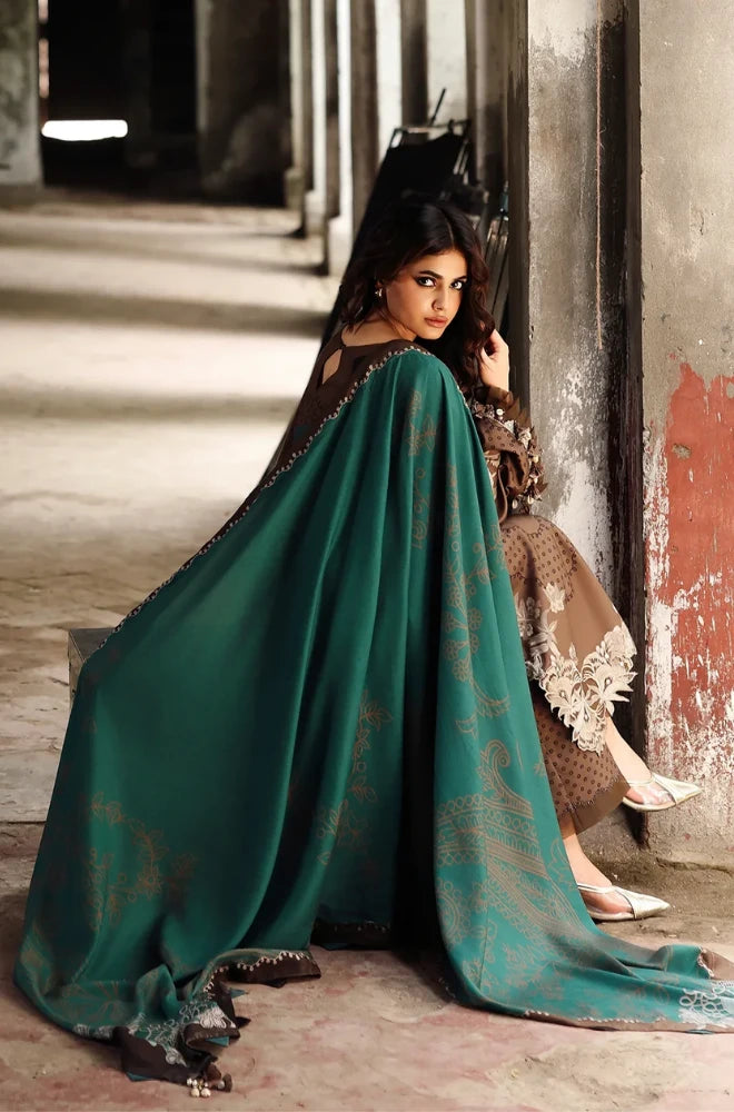 Charizma - 3PC Karandi Printed Shirt With Karandi Printed Dupatta and Trouser - BFB0942