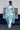 Faveza ready to wear raw silk suit for women in sky blue with matching dupatta