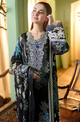 Qalamkar - Winter 3PC Dhanak Embroidered Suit  - BFB0574