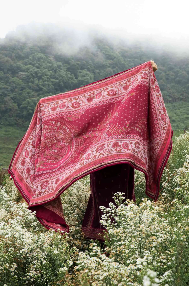 Zarashahjhan - Winter 3PC Dhanak Embroidered Suit - BFB0497