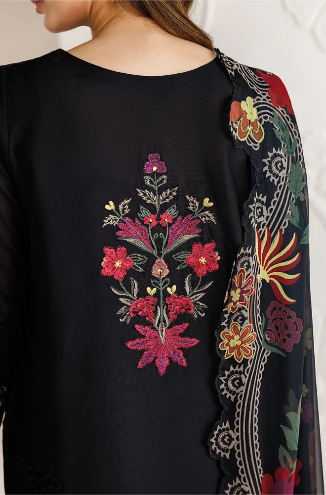 Iznik - 3PC Dhanak Embroidered Shirt With Chiffon Printed Dupatta and Trouser - BFB01041