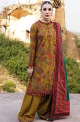 Hussain Rehar - 3PC Dhanak Embroidered Suit- BFRZ0106