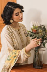 Ethnic - 3PC Dhanak Embroidered Suit - BFB0188