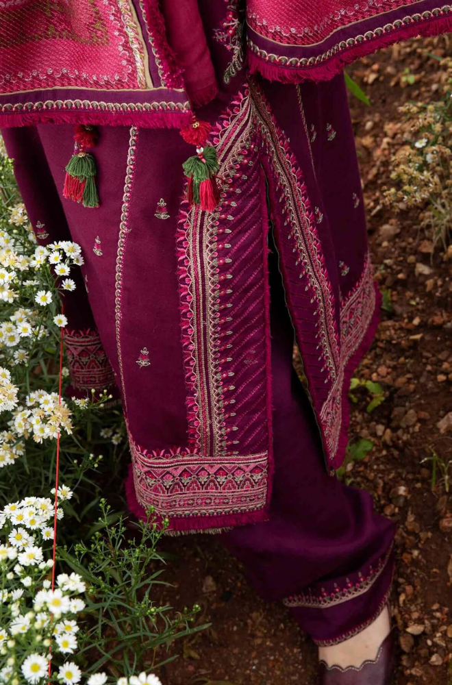 Zarashahjhan - Winter 3PC Dhanak Embroidered Suit - BFB0497