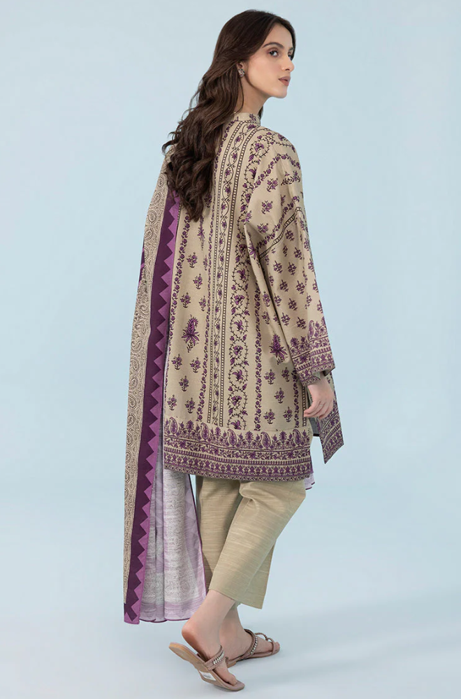 Sapphire - Winter 3PC Khaddar Digital Printed Dress - BFU0447