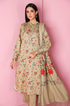 NishatLinen - 3PC Dhanak Embroidered Suit - BFB0098