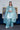 Faveza ready to wear raw silk suit for women in sky blue with matching dupatta