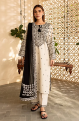 Nishat - 3PC Lawn ChickenKari Embroidered Suit- BFB0275