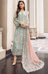 Maria.B - 3PC Organza Embroidered Suit - BFS0028