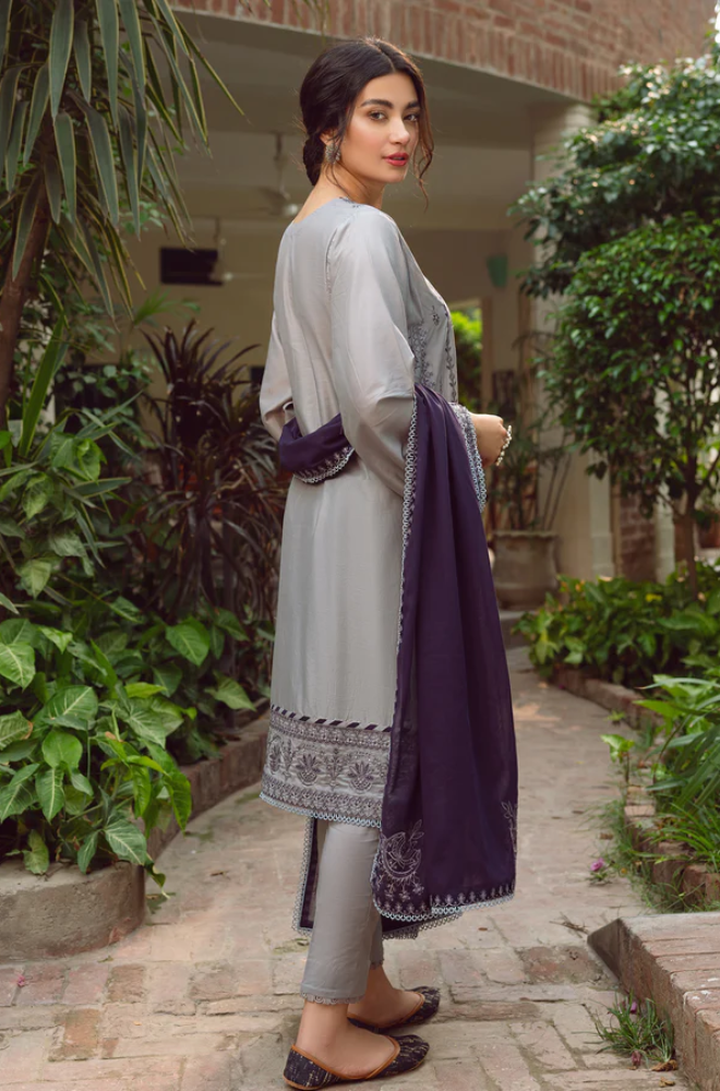 Jazmin - 3PC Lawn Embroidered Suit - BFU0012