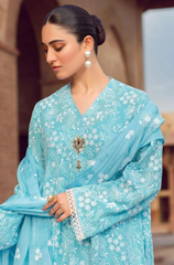 Bareeze - 3PC Dhanak Embroidered Suit - BFU0017