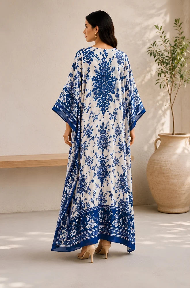 BlueFery - Kaftan Printed Lawn Dress - BKT005