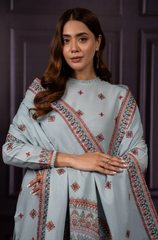 Kayseria - Winter 3PC Dhanak Embroidered Suit - BFB0448