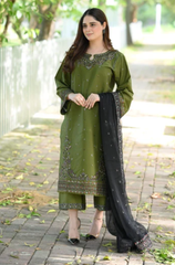 Summer 3PC Lawn Embroidered Suit - BFB04520