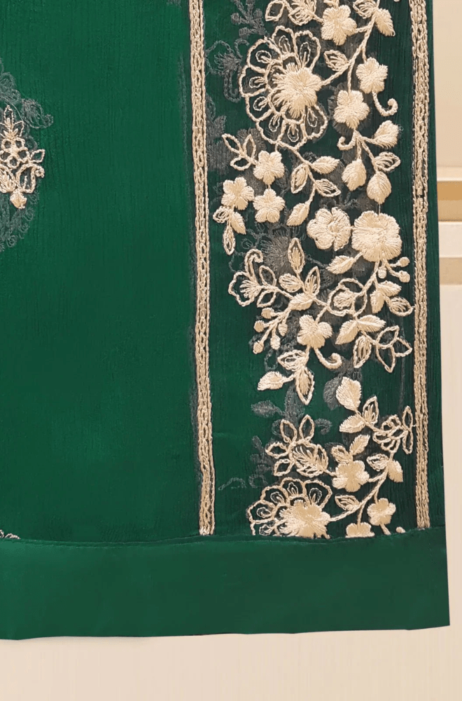 3PC Hand Embroidered Suit With Embellished Pearls - BFB0406 - | BlueFery