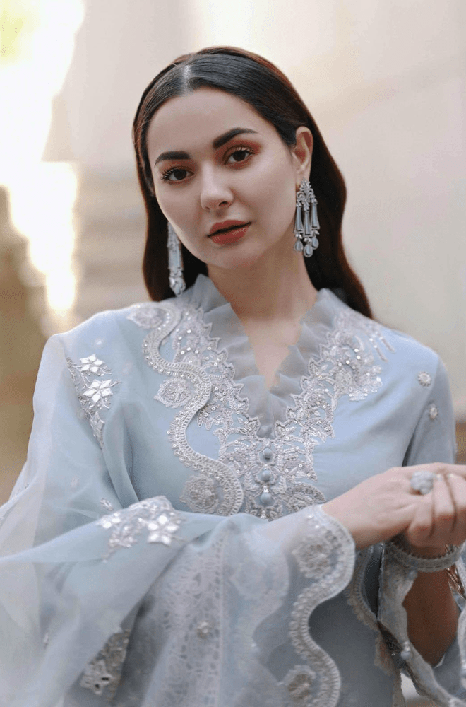 3PC Lawn Embroidered Suit - BFU0111 - luxury | BlueFery