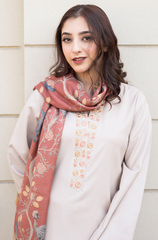 Asling - Winter 3PC Dhanak Embroidered Suit - BFB0411