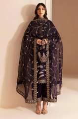 JAZMIN - Winter 3PC Velvet Embroidered Suit - BFB0515