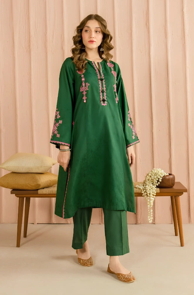 Sapphire - 3PC Dhanak Embroidered Suit - BFB01103