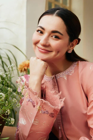 COCO BY ZARA SHAHJAHAN -3PC Lawn Embroidered Shirt with Chiffon Printed Dupatta and Trouser - BFU0020