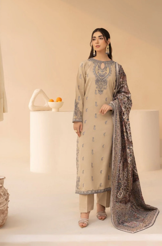 Mohagni - 3PC Lawn Embroidered Suit - BFB0224