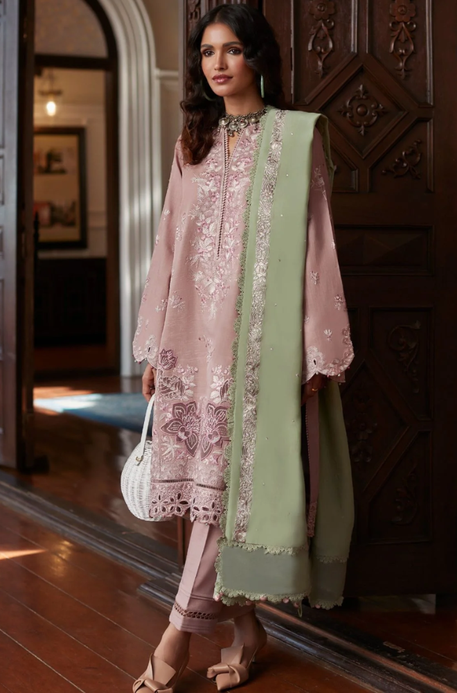 Zaha - 3PC Lawn Embroidered Dress - BFC0010