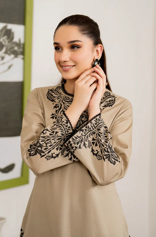 GARNET - 3PC Lawn Embroidered Shirt with Lawn Printed Dupatta and Trouser - BFB0150