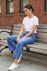 Luxury Soft-Wash Relaxed Jeans - Blue - BFJ008