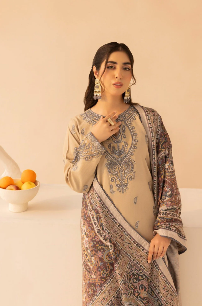 Mohagni - 3PC Lawn Embroidered Suit - BFB0224