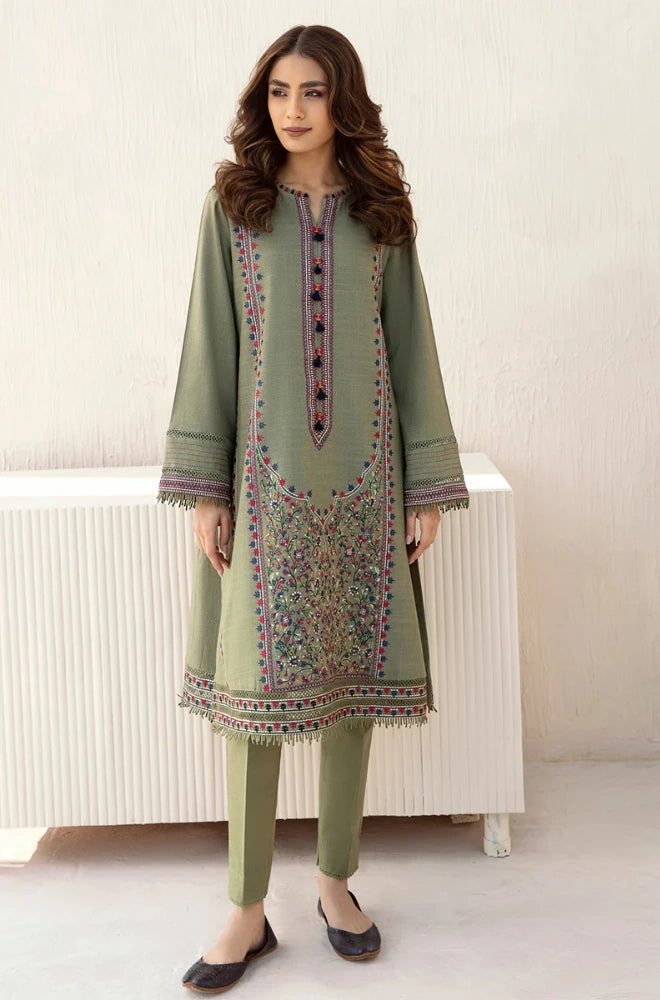 Jazmin - 3PC Dhanak Embroidered Shirt With Dhanak Embroidered Dupatta and Trouser - BFB0906