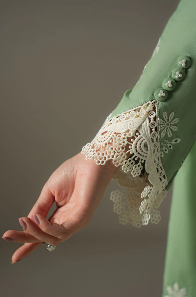 3PC Lawn Embroidered Shirt with Lawn Embroidered Dupatta and Trouser - BFB0675