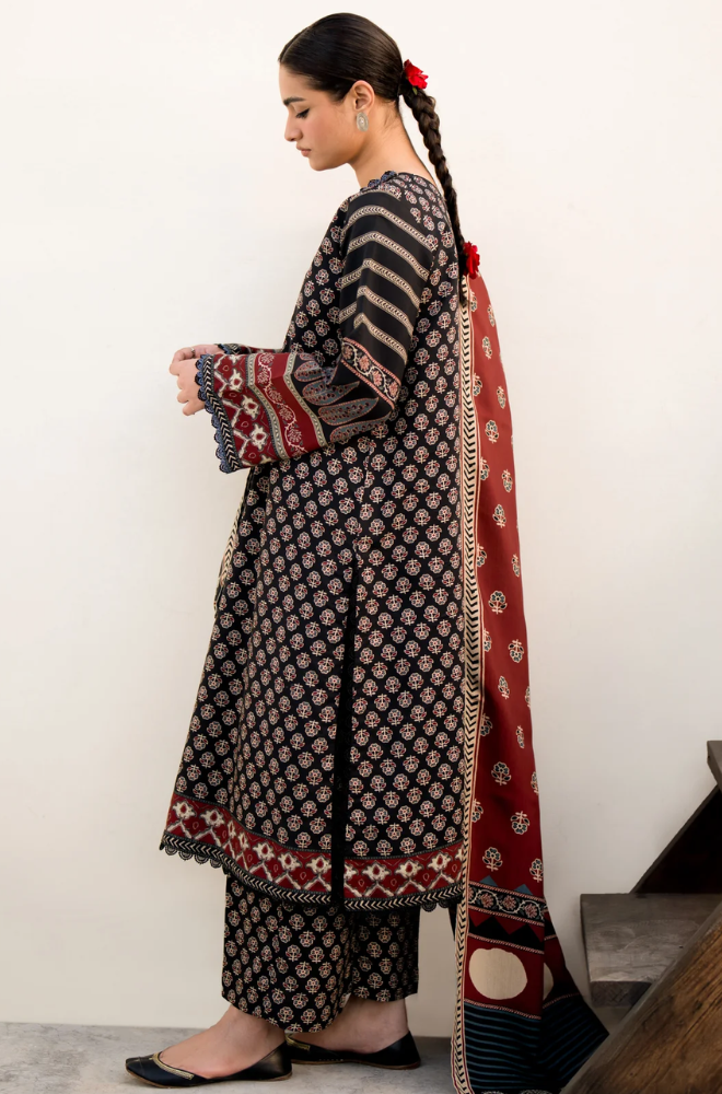 Sapphire - 3PC Lawn Digital Printed Suit- BFU0117