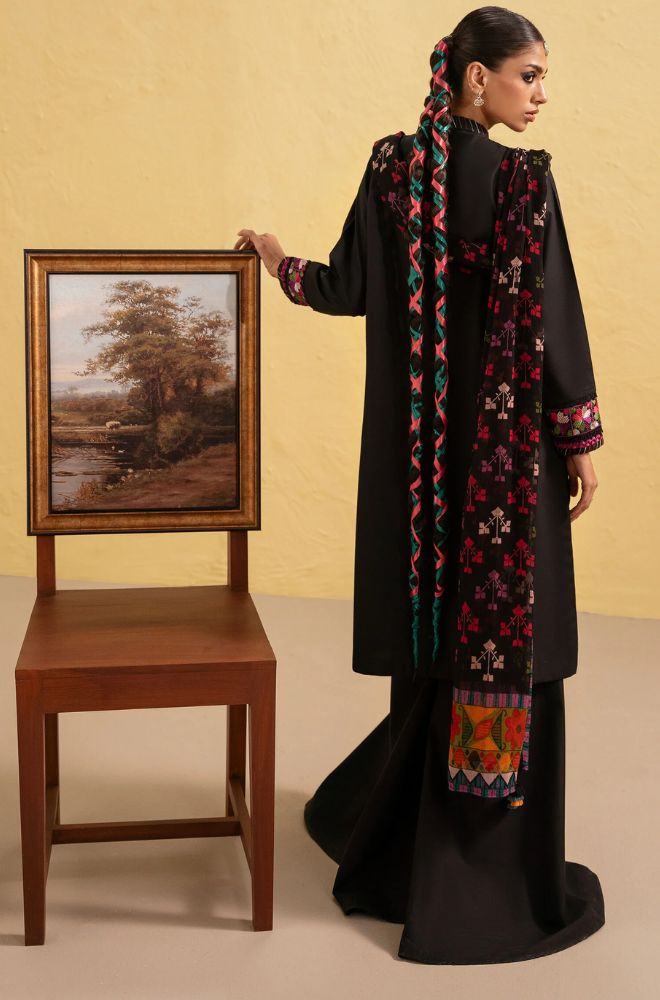 Sapphire - Winter 3PC Dhanak Embroidered Suit - BFB0477