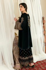 Boraque -Winter 3PC Velvet Embroidered Suit - BFB0400