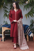 Asling - 3PC Dhanak Embroidered Suit - BFH0004